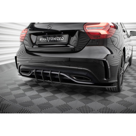 DIFFUSORE POSTERIORE street pro Mercedes-Benz A AMG-Line W176 Facelift (Cod. M-MEA176FAMGLINECNC-RS1