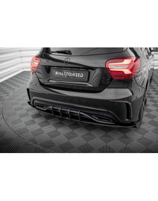 Splitters posteriori laterali Street Pro + Flaps Mercedes-Benz A AMG-Line W176 Facelift (Cod. M-MEA1
