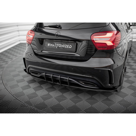 Splitters posteriori laterali Street Pro + Flaps Mercedes-Benz A AMG-Line W176 Facelift (Cod. M-MEA1
