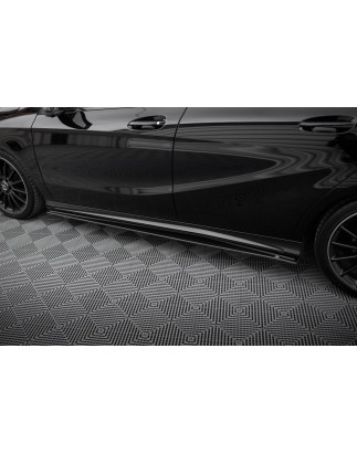 Diffusori minigonne street pro Mercedes-Benz A AMG-Line W176 Facelift (Cod. M-MEA176FAMGLINECNC-SD1B