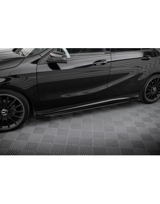 Diffusori minigonne street pro + Flaps Mercedes-Benz A AMG-Line W176 Facelift (Cod. M-MEA176FAMGLINE