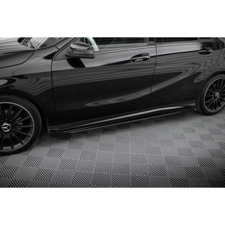 Diffusori minigonne street pro + Flaps Mercedes-Benz A AMG-Line W176 Facelift (Cod. M-MEA176FAMGLINE