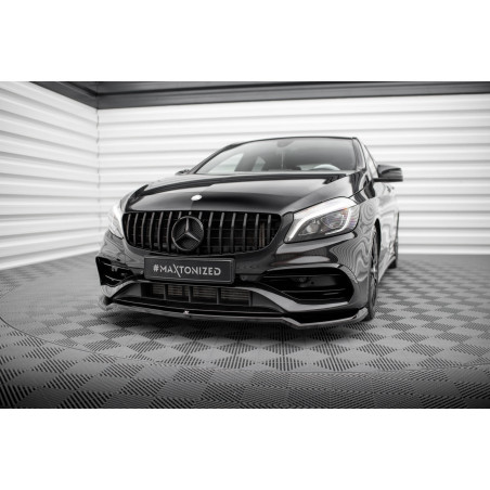 SPLITTER ANTERIORE V.1 Mercedes-Benz A AMG-Line W176 Facelift (Cod. M-ME-A-176F-AMGLINE-FD1G)