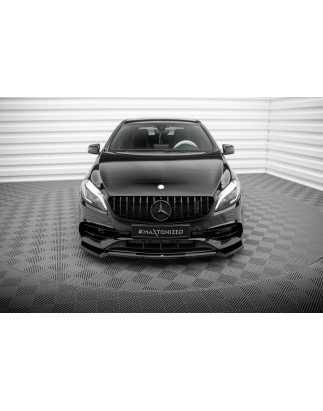 SPLITTER ANTERIORE V.1 Mercedes-Benz A AMG-Line W176 Facelift (Cod. M-ME-A-176F-AMGLINE-FD1G)