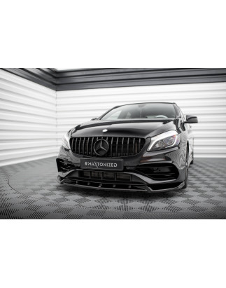 SPLITTER ANTERIORE V.2 Mercedes-Benz A AMG-Line W176 Facelift (Cod. M-ME-A-176F-AMGLINE-FD2G)