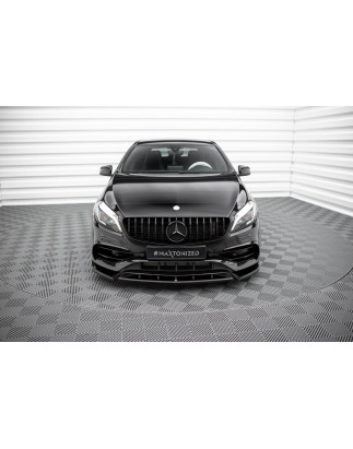 SPLITTER ANTERIORE V.2 Mercedes-Benz A AMG-Line W176 Facelift (Cod. M-ME-A-176F-AMGLINE-FD2G)