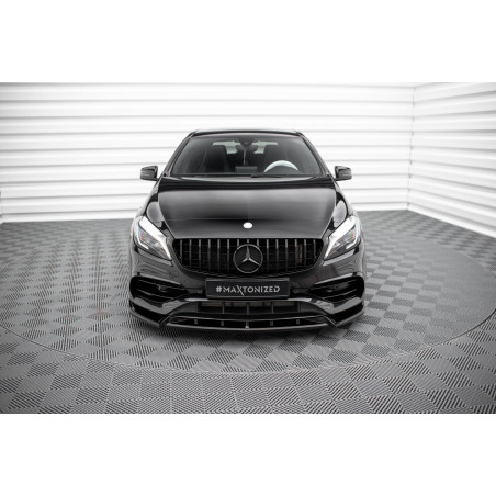 SPLITTER ANTERIORE V.2 Mercedes-Benz A AMG-Line W176 Facelift (Cod. M-ME-A-176F-AMGLINE-FD2G)