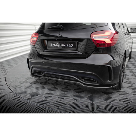 Splitter posteriore (con barre verticali) Mercedes-Benz A AMG-Line W176 Facelift (Cod. M-ME-A-176F-A