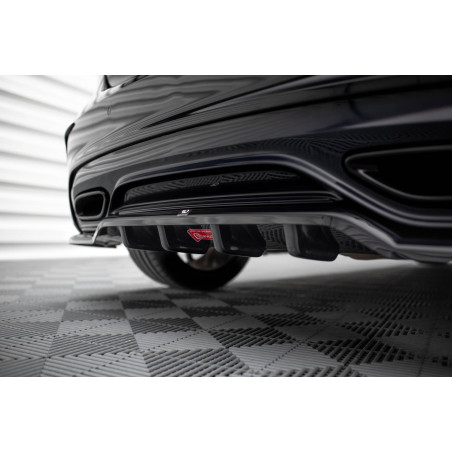 Splitter posteriore (con barre verticali) Mercedes-Benz A AMG-Line W176 Facelift (Cod. M-ME-A-176F-A