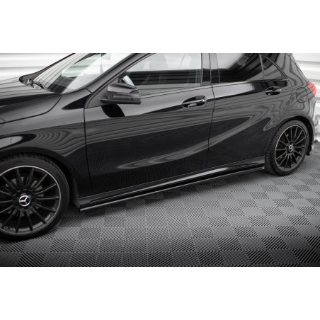 Diffusori minigonne Mercedes-Benz A AMG-Line W176 Facelif (Cod. M-ME-A-176F-AMGLINE-SD1G)
