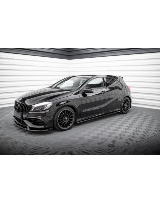 Diffusori minigonne Mercedes-Benz A AMG-Line W176 Facelif (Cod. M-ME-A-176F-AMGLINE-SD1G)