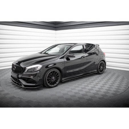 Diffusori minigonne Mercedes-Benz A AMG-Line W176 Facelif (Cod. M-ME-A-176F-AMGLINE-SD1G)