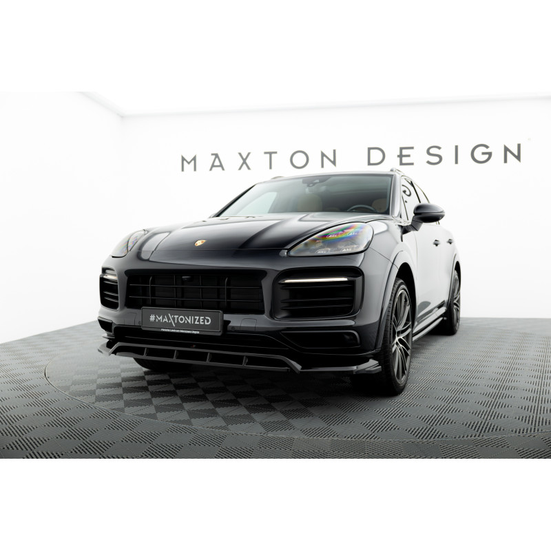 SPLITTER ANTERIORE Porsche Cayenne Sport Design SUV / Coupe Mk3 (Cod. M-PO-CAY-3-SPORT-FD1G+FD1RG)