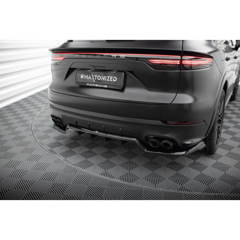 Splitter posteriore (con barre verticali) Porsche Cayenne Sport Design SUV / Coupe Mk3 (Cod. M-PO-CA