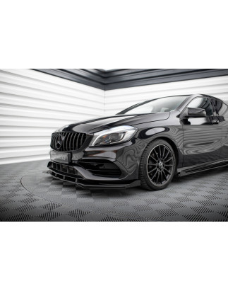 Flaps anteriori Mercedes-Benz A AMG-Line W176 Facelift (Cod. M-MEA176FAMGLINECNC-FSF1G)
