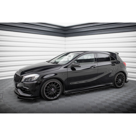 Flaps laterali Mercedes-Benz A AMG-Line W176 Facelift (Cod. M-MEA176FAMGLINECNC-SF1G)
