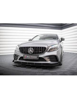 SPLITTER ANTERIORE + Flaps Mercedes-AMG C43 C205  Facelift / A205 Facelift (Cod. M-MEC205F43CCNC-FD1