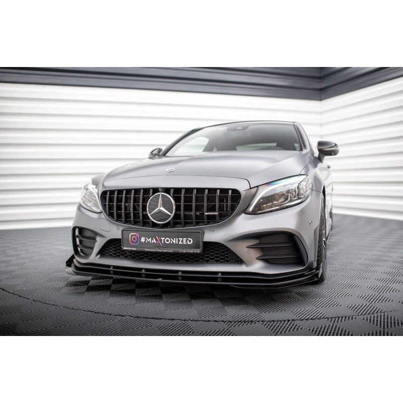SPLITTER ANTERIORE + Flaps Mercedes-AMG C43 C205  Facelift / A205 Facelift (Cod. M-MEC205F43CCNC-FD1