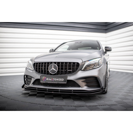 SPLITTER ANTERIORE + Flaps Mercedes-AMG C43 C205  Facelift / A205 Facelift (Cod. M-MEC205F43CCNC-FD1