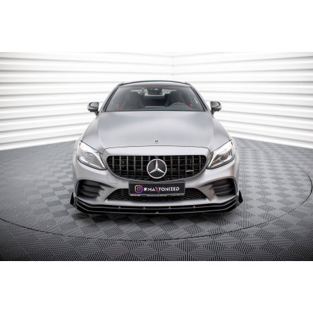 SPLITTER ANTERIORE + Flaps Mercedes-AMG C43 C205  Facelift / A205 Facelift (Cod. M-MEC205F43CCNC-FD1