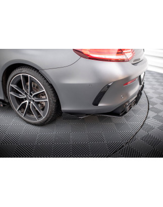 Splitters posteriori laterali + Flaps Mercedes-AMG C43 C205  Facelift / A205 Facelift (Cod. M-MEC205