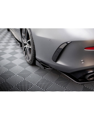 Splitters posteriori laterali + Flaps Mercedes-AMG C43 C205  Facelift / A205 Facelift (Cod. M-MEC205