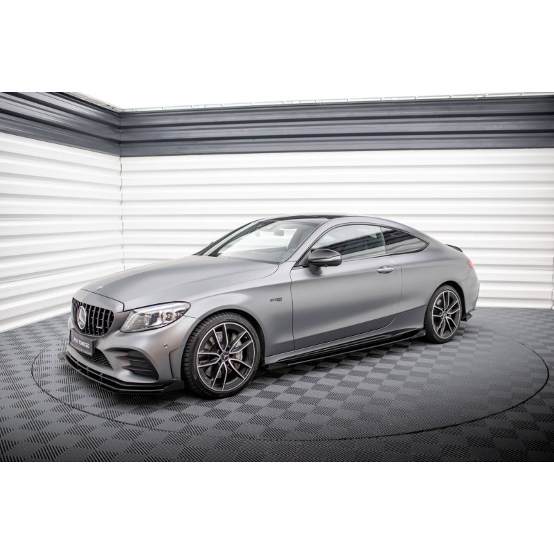 Diffusori minigonne + Flaps Mercedes-AMG C43 C205 Facelift / A205 Facelift (Cod. M-MEC205F43CCNC-S Diffusori minigonne + Flaps Mercedes-AMG C43 C205 Facelift / A205 Facelift (Cod. M-MEC205F43CCNC-S