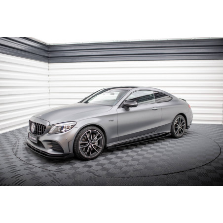 Diffusori minigonne  + Flaps Mercedes-AMG C43 C205  Facelift / A205 Facelift (Cod. M-MEC205F43CCNC-S