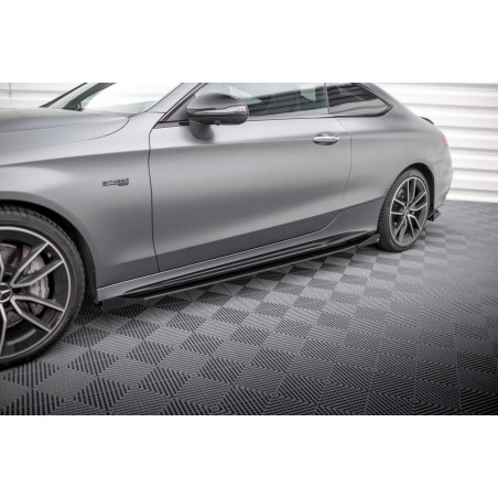 Diffusori minigonne  + Flaps Mercedes-AMG C43 C205  Facelift / A205 Facelift (Cod. M-MEC205F43CCNC-S