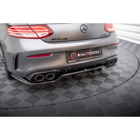 Splitter posteriore (con barre verticali) Mercedes-AMG C43 C205 Facelift / A205 Facelift (Cod. M-ME-