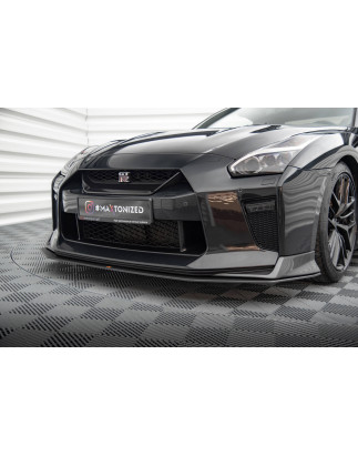 SPLITTER ANTERIORE street pro Nissan GTR R35 Facelift (Cod. M-NIGTR4F3CNC-FD1B)