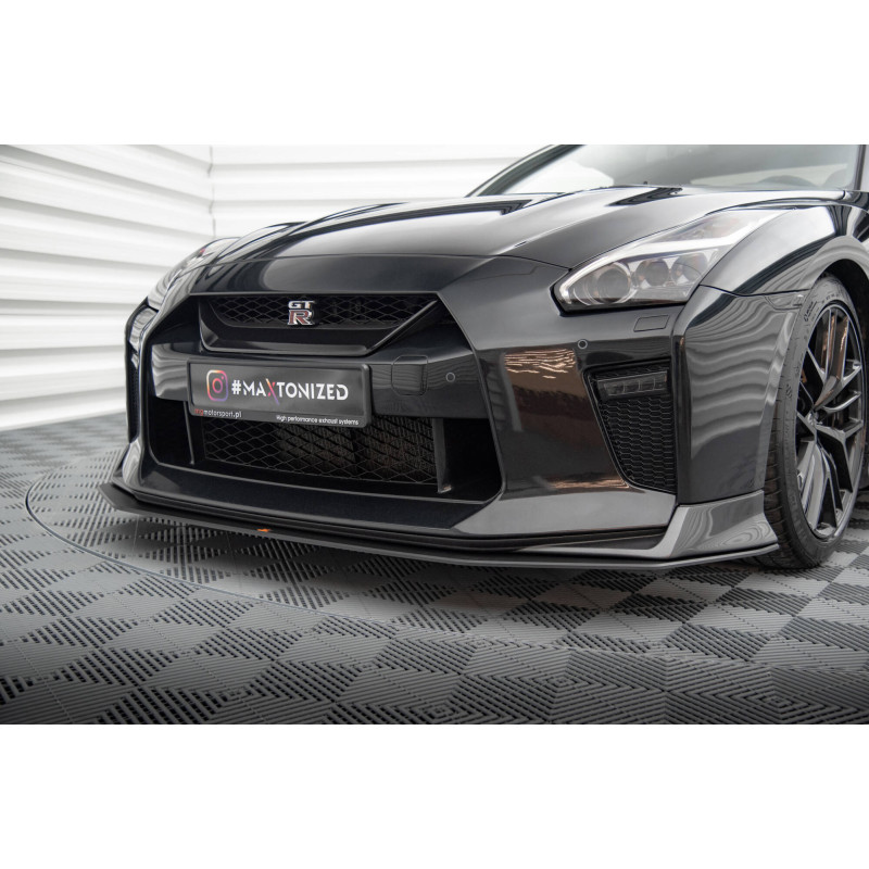 SPLITTER ANTERIORE street pro Nissan GTR R35 Facelift (Cod. M-NIGTR4F3CNC-FD1B)