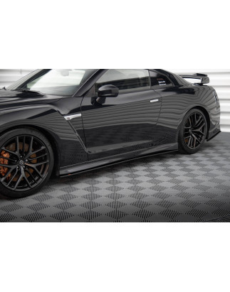 Diffusori minigonne street pro Nissan GTR R35 Facelift (Cod. M-NIGTR4F3CNC-SD1B)