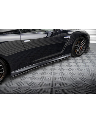 Diffusori minigonne street pro Nissan GTR R35 Facelift (Cod. M-NIGTR4F3CNC-SD1B)
