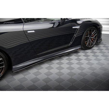 Diffusori minigonne street pro Nissan GTR R35 Facelift (Cod. M-NIGTR4F3CNC-SD1B)