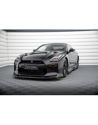 SPLITTER ANTERIORE V.1 Nissan GTR R35 Facelift (Cod. M-NI-GTR-4F3-FD1G)