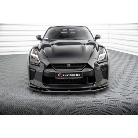 SPLITTER ANTERIORE V.1 Nissan GTR R35 Facelift (Cod. M-NI-GTR-4F3-FD1G)