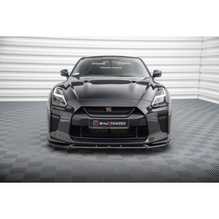 SPLITTER ANTERIORE V.2 Nissan GTR R35 Facelift (Cod. M-NI-GTR-4F3-FD2G)