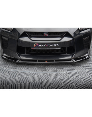 SPLITTER ANTERIORE V.2 Nissan GTR R35 Facelift (Cod. M-NI-GTR-4F3-FD2G)