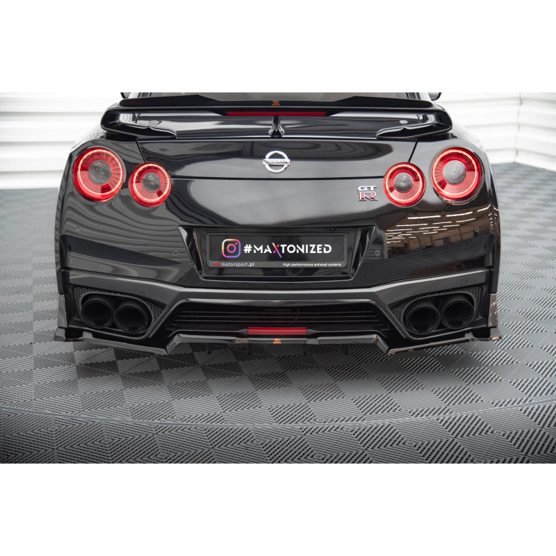 Splitter posteriore (con barre verticali) Nissan GTR R35 Facelift (Cod. M-NI-GTR-4F3-RD1G+RD2G)