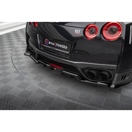 Splitter posteriore (con barre verticali) Nissan GTR R35 Facelift (Cod. M-NI-GTR-4F3-RD1G+RD2G)