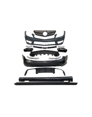 Kit Estetico Mercedes W204 4P 2007-2013 look AMG C63 Griglie (Cod. E-TCM007710102007810062)