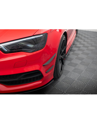 paraurti anteriore Wings (Canards) Audi S3 / A3 S-Line 8V berlina / Cabrio (Cod. M-AU-S3-8V-S-CAN1)
