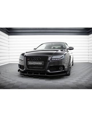 SPLITTER ANTERIORE street pro + Flaps Audi S5 / A5 S-Line 8T (Cod. M-AUS51CNC-FD1B+FSF1G)