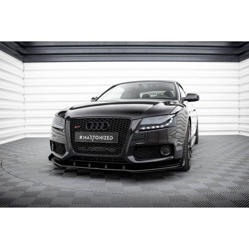 SPLITTER ANTERIORE street pro + Flaps Audi S5 / A5 S-Line 8T (Cod. M-AUS51CNC-FD1B+FSF1G)