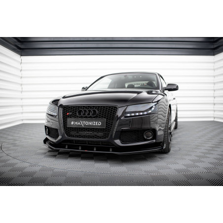 SPLITTER ANTERIORE street pro + Flaps Audi S5 / A5 S-Line 8T (Cod. M-AUS51CNC-FD1B+FSF1G)