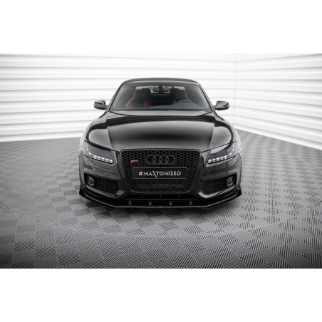 SPLITTER ANTERIORE street pro + Flaps Audi S5 / A5 S-Line 8T (Cod. M-AUS51CNC-FD1B+FSF1G)