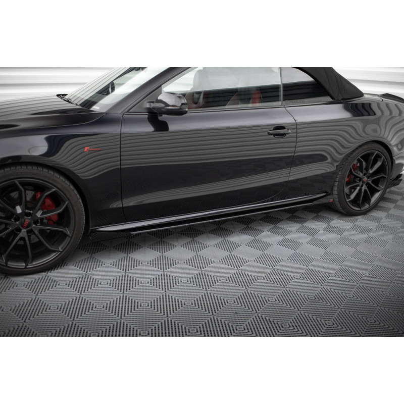 Diffusori minigonne street pro + Flaps Audi A5 / A5 S-Line / S5 Coupe / Cabrio 8T / 8T Facelift (Cod