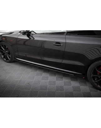 Diffusori minigonne street pro + Flaps Audi A5 / A5 S-Line / S5 Coupe / Cabrio 8T / 8T Facelift (Cod