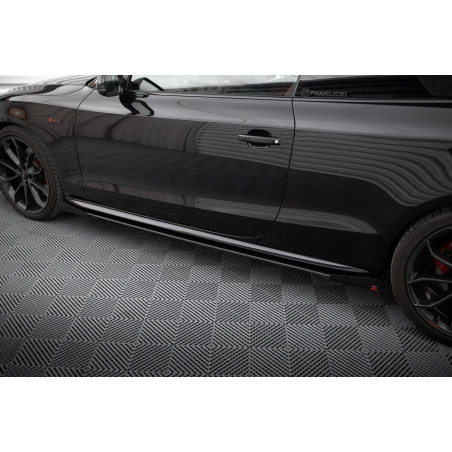 Diffusori minigonne street pro + Flaps Audi A5 / A5 S-Line / S5 Coupe / Cabrio 8T / 8T Facelift (Cod